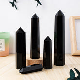 Black Obsidian Crystal Tower
