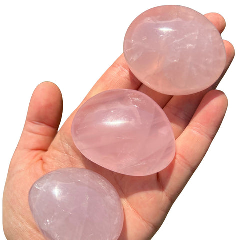 Rose Quartz Crystal Palm