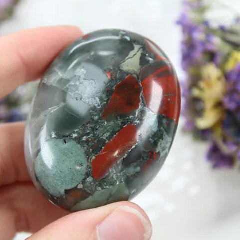 Bloodstone Worry Stone