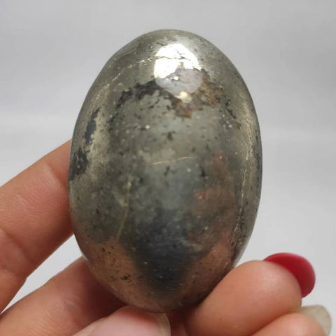 Pyrite Palm Stone