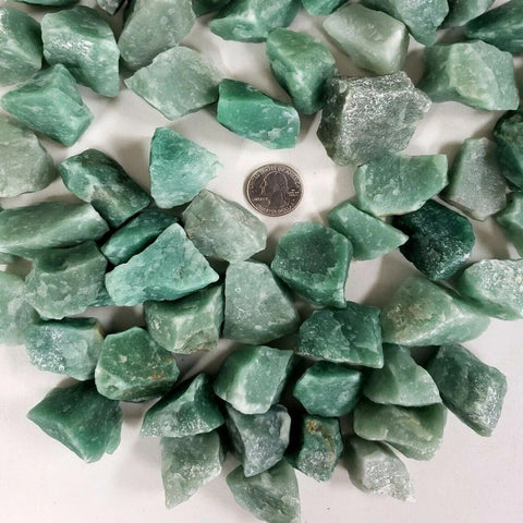 Raw Green Aventurine Stones