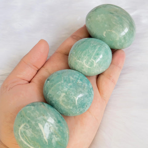 Green Amazonite Palm Stone