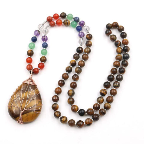 Tree of Life Bead Mala Necklace