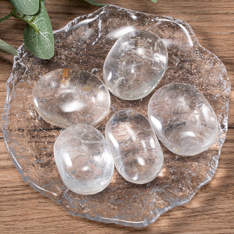 Clear Quartz Palm Stone