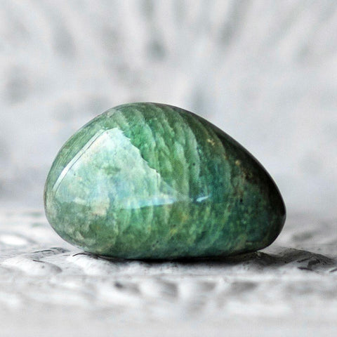 Polished Amazonite Palm Stone