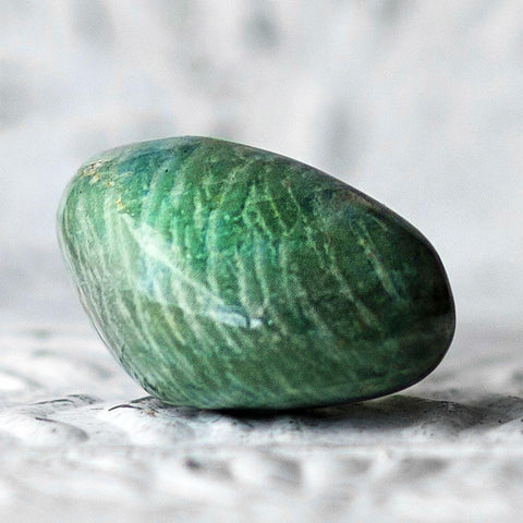 Polished Amazonite Palm Stone