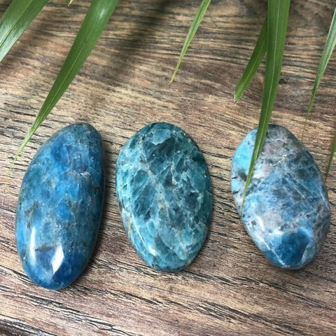 Blue Apatite Palm Stone