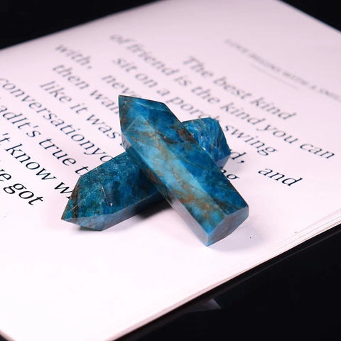 Blue Apatite Crystal Point