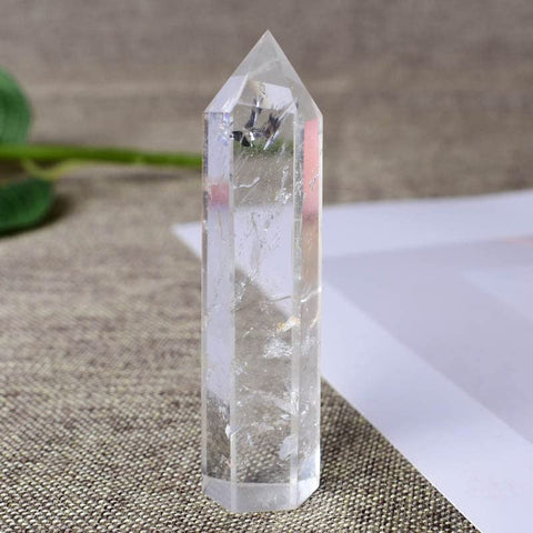 Natural Crystal Clear Quartz Tower