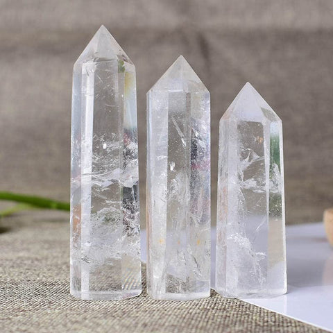 Natural Crystal Clear Quartz Tower