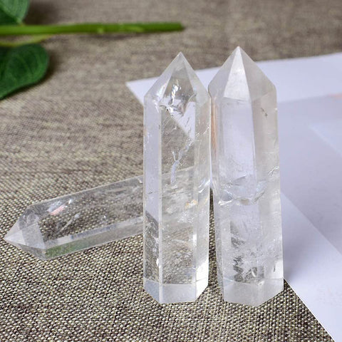 Natural Crystal Clear Quartz Tower