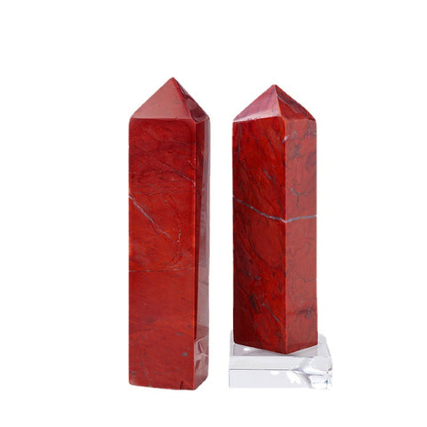 Red Jasper Crystal Tower