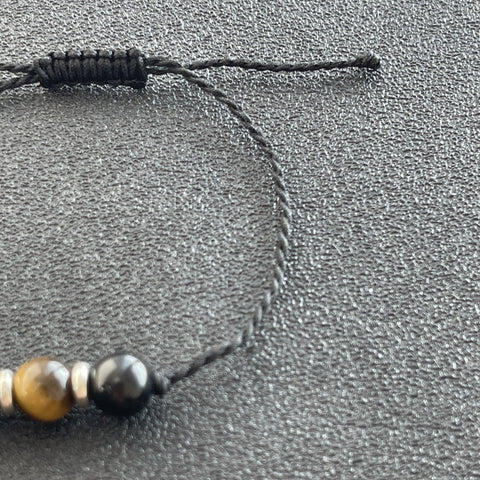 Triple Protection (Tiger's eye, Obsidian, Hematite) bracelet