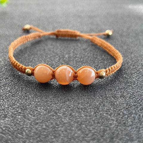 Peach Moonstone Bracetlet