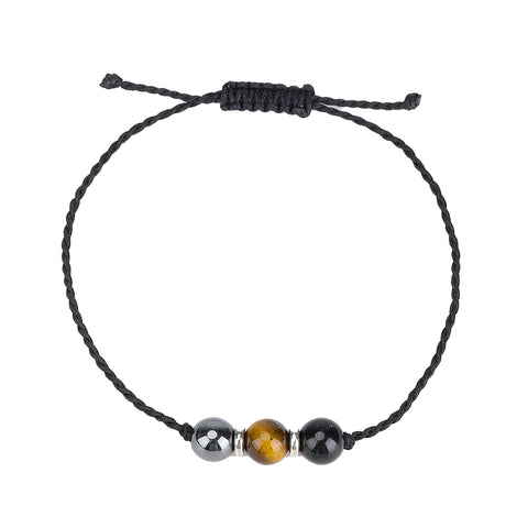 Triple Protection (Tiger's eye, Obsidian, Hematite) bracelet