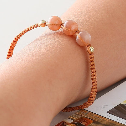 Peach Moonstone Bracetlet