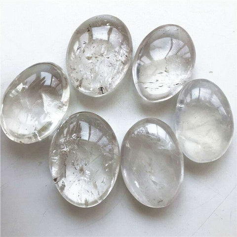 Clear Quartz Palm Stone