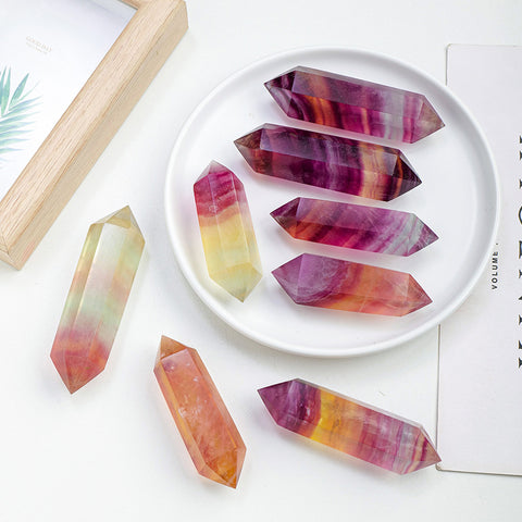 Natural Candy Fluorite Crystal