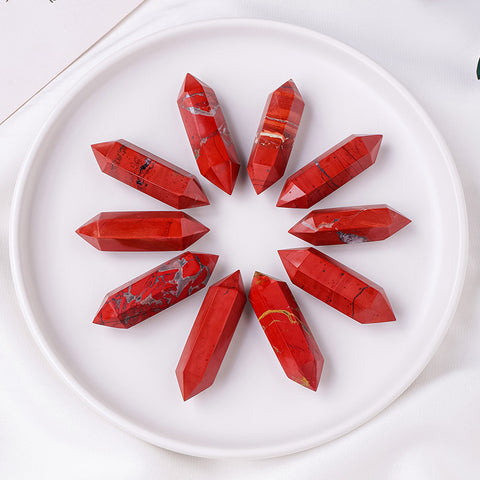 Natural Red Jasper Bullet Pendants