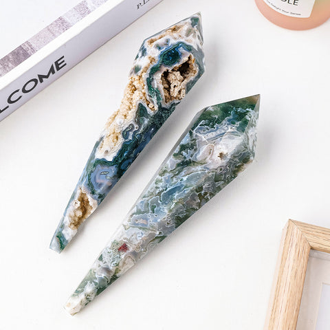 Moss Agate Wands