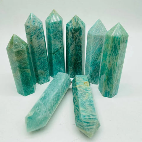 Amazonite Quartz Point Tower