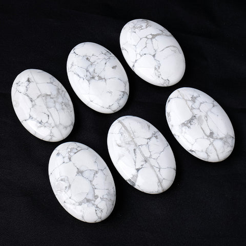 White Howlite Palm Stone