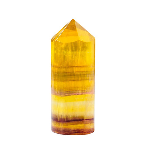 Yellow Fluorite Point Tower