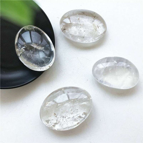 Clear Quartz Palm Stone