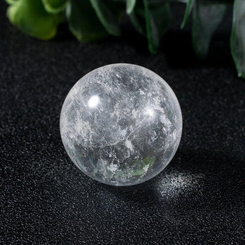 Polished Clear Quartz Crystal Ball