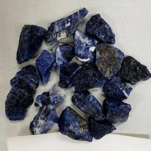 Raw Natural Blue Sodalite Stones