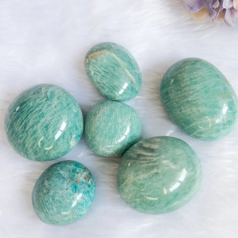 Green Amazonite Palm Stone