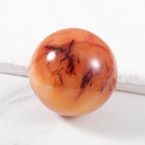 Natural Carnelian Stone Sphere