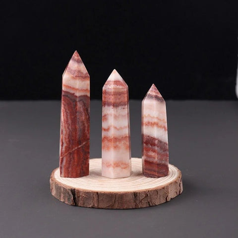 Pink Crystal Rhodochrosite Point