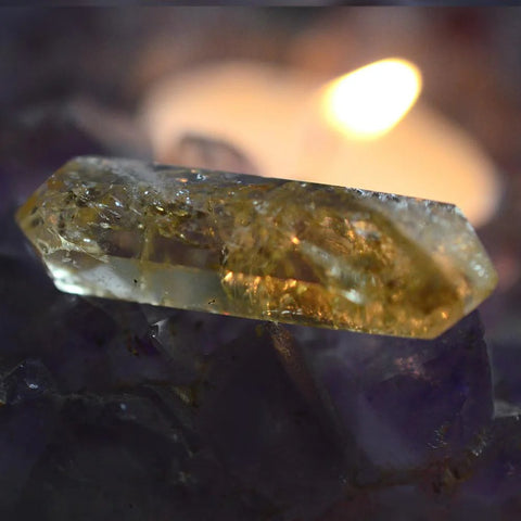 Polished Citrine Double Terminated Point