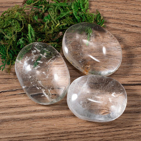 Clear Quartz Palm Stone