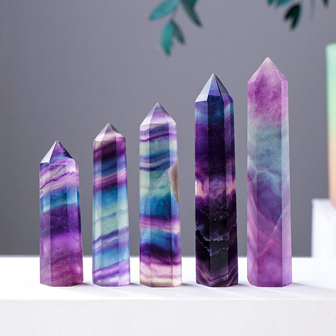 Fluorite Healing Crystal Tower